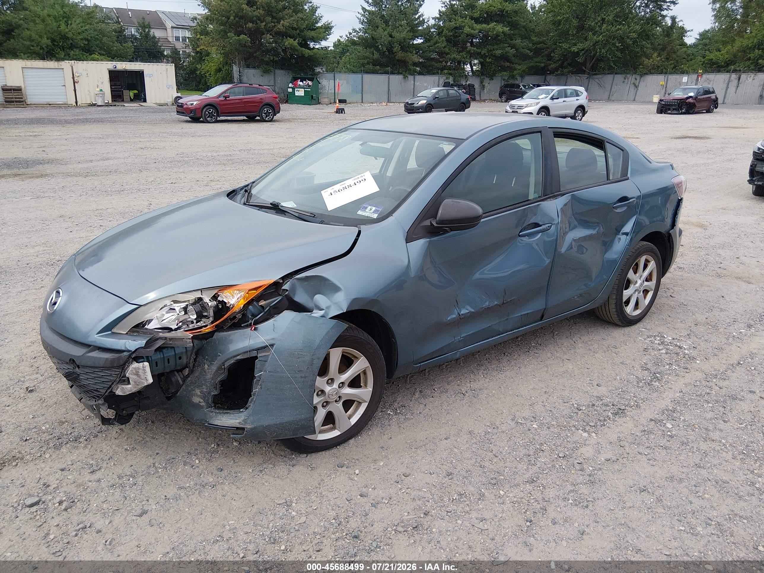 2011 Mazda Mazda3 I Touring Teal vin: JM1BL1VGXB1423371