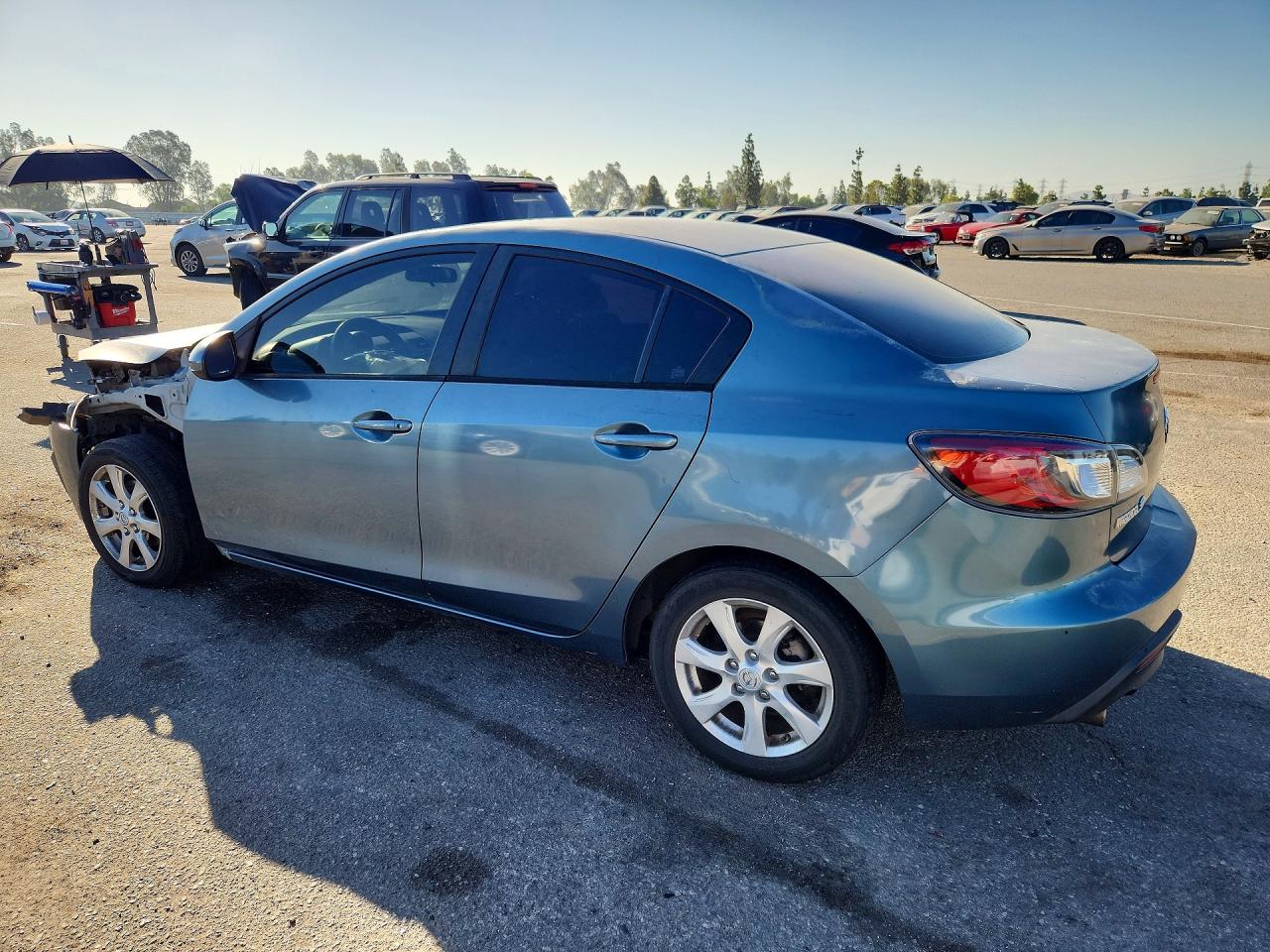 2011 Mazda 3 I Бирюзовый vin: JM1BL1VGXB1477608