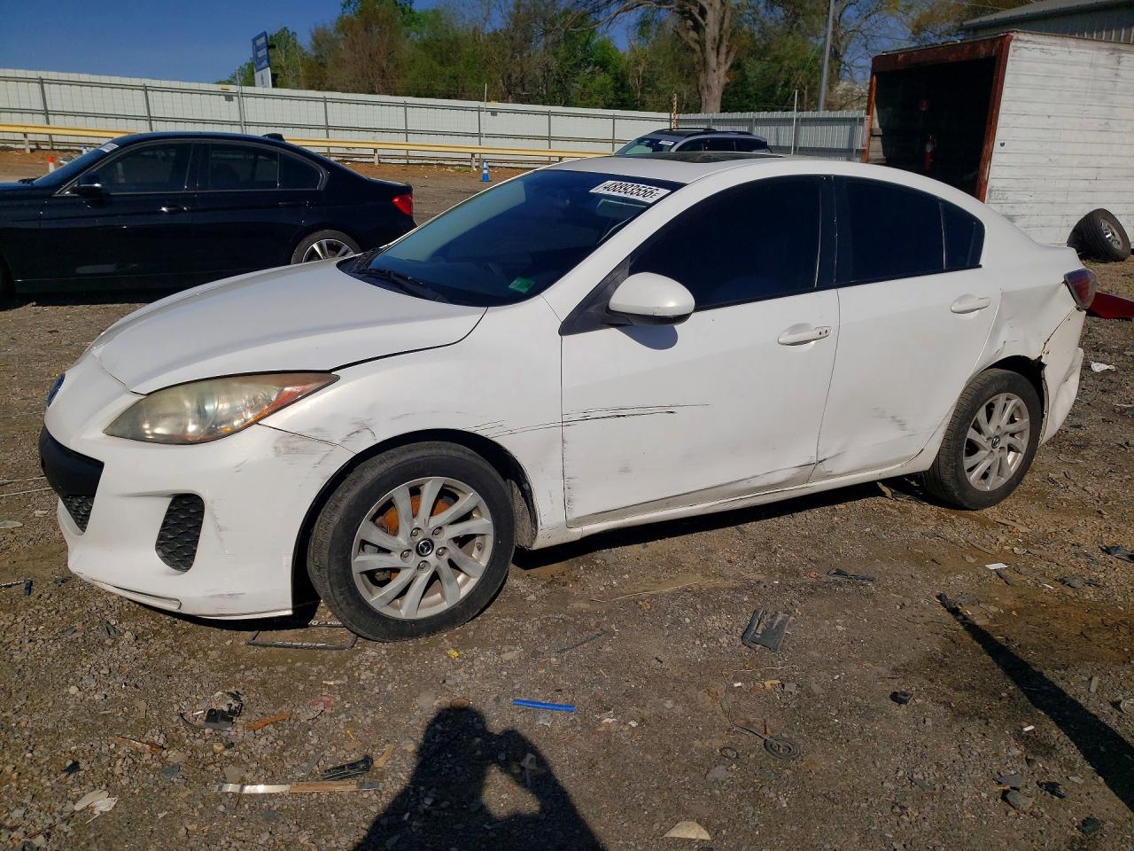 2013 Mazda 3 I White vin: JM1BL1VP2D1805283