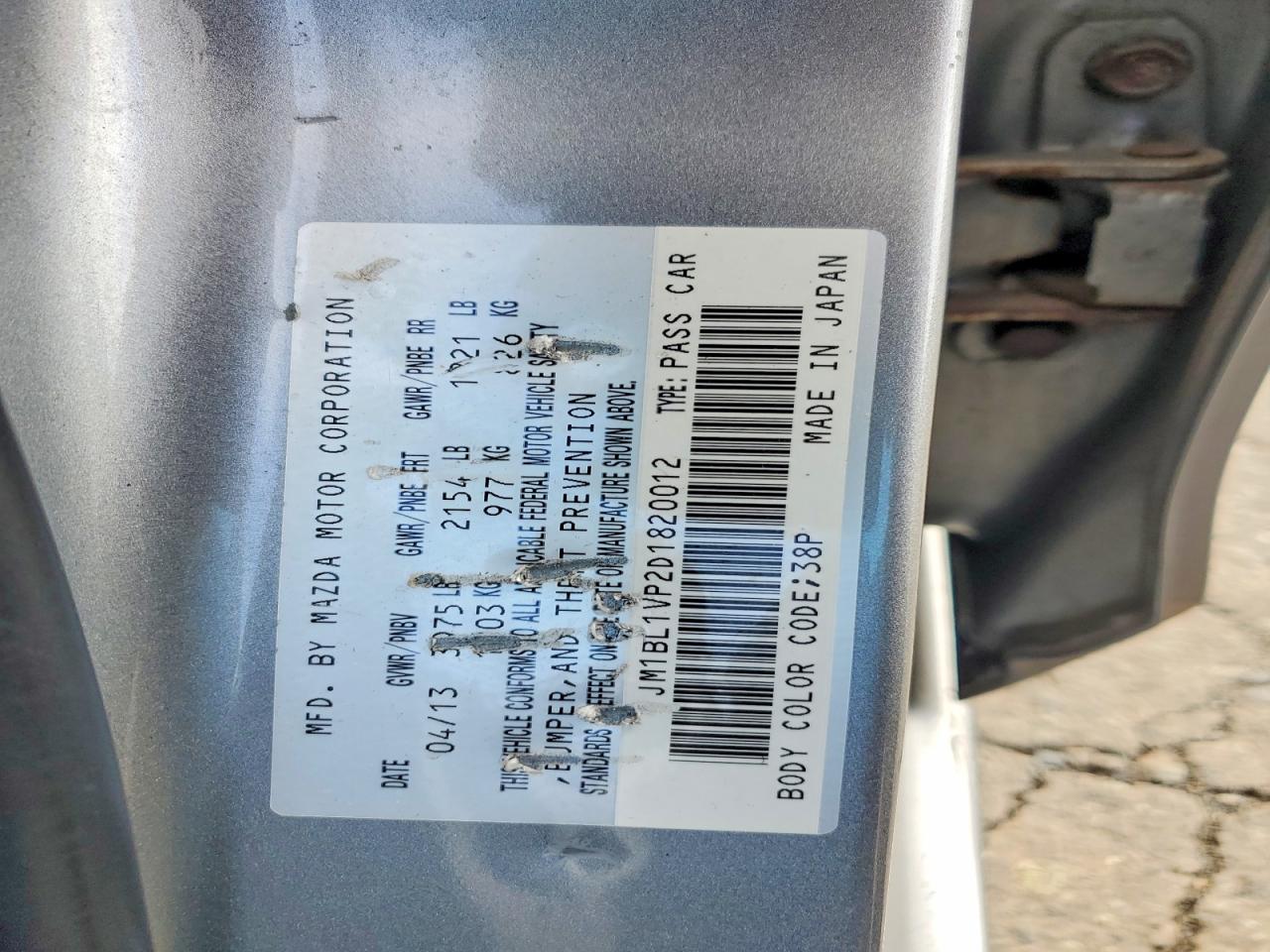 2013 Mazda 3 I Silver vin: JM1BL1VP2D1820012