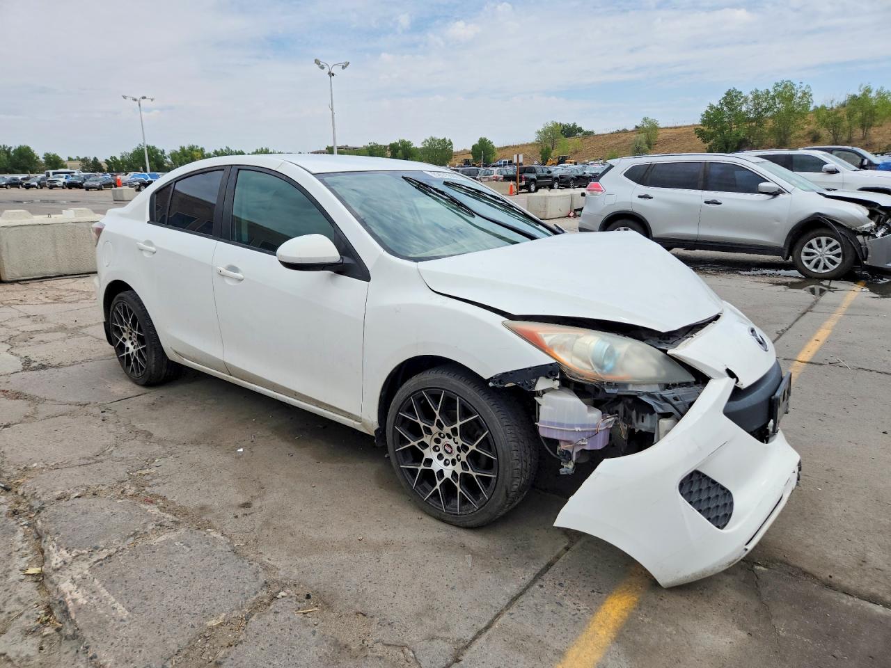 2013 Mazda 3 I White vin: JM1BL1VP4D1748780
