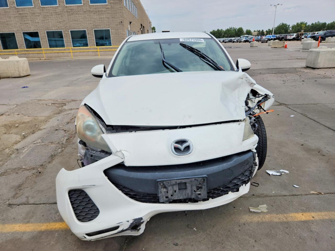2013 Mazda 3 I White vin: JM1BL1VP4D1748780