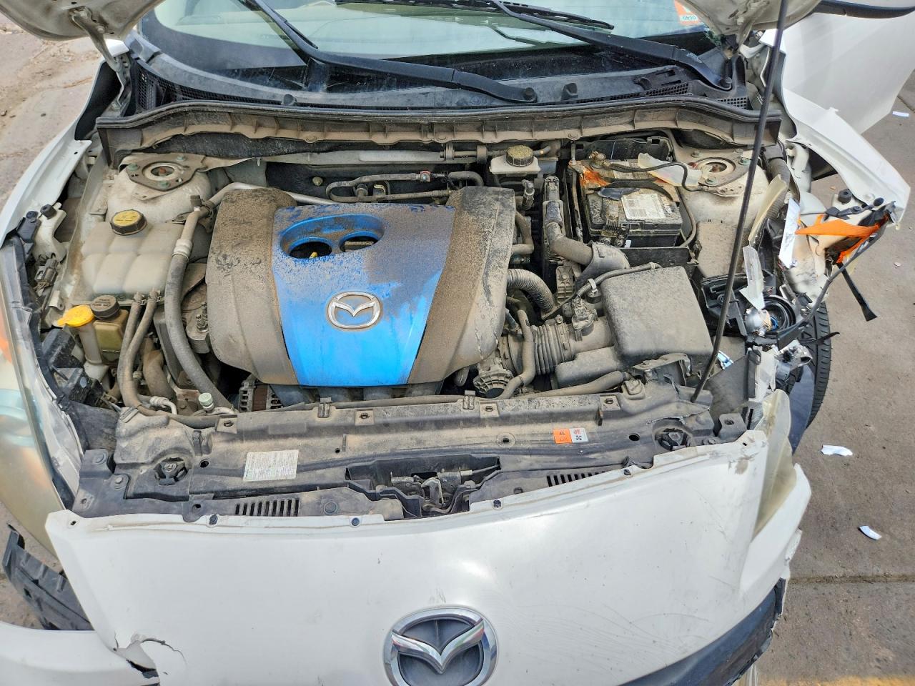 2013 Mazda 3 I White vin: JM1BL1VP4D1748780