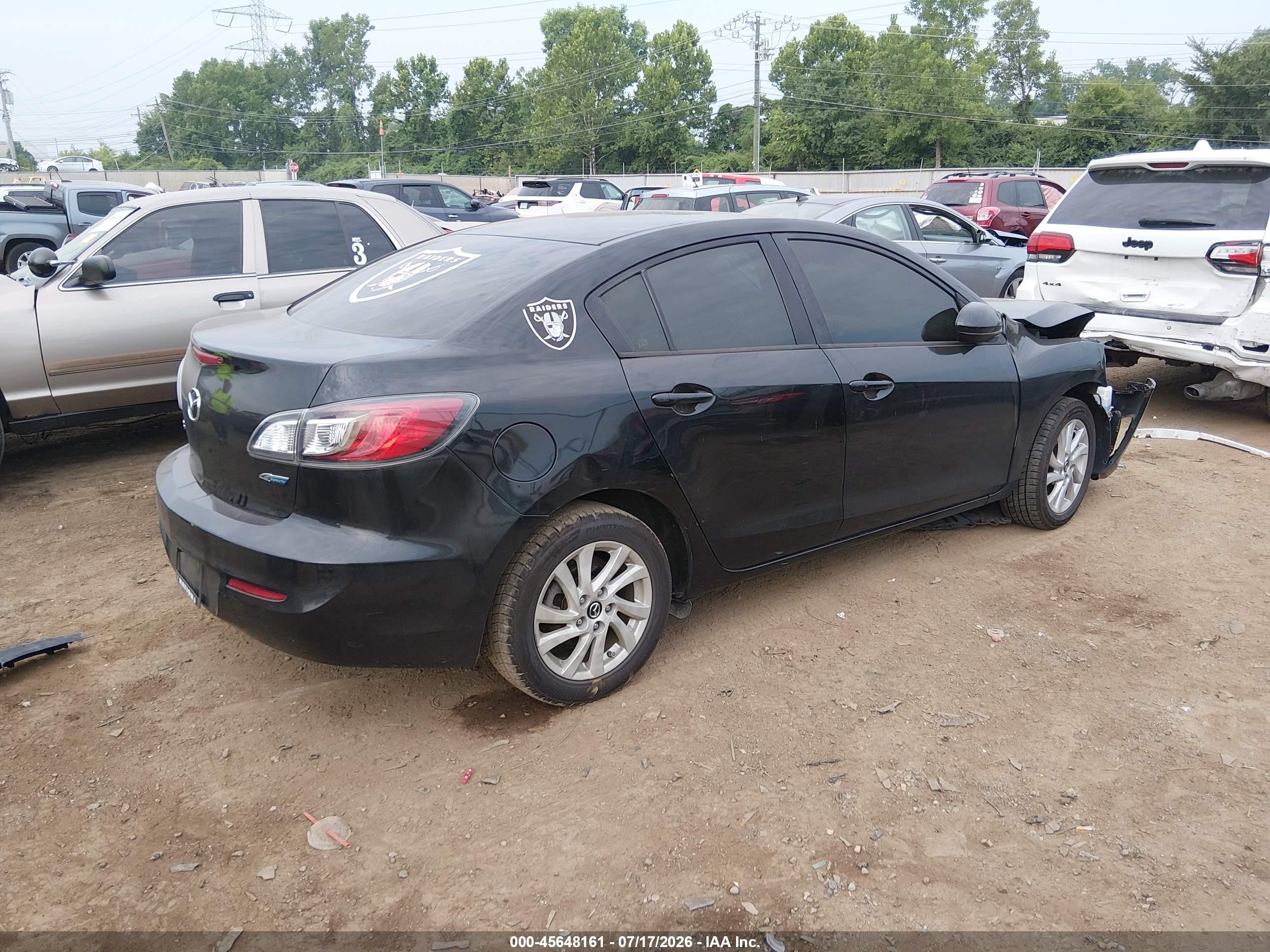2013 Mazda Mazda3 I Touring Black vin: JM1BL1VP6D1804055