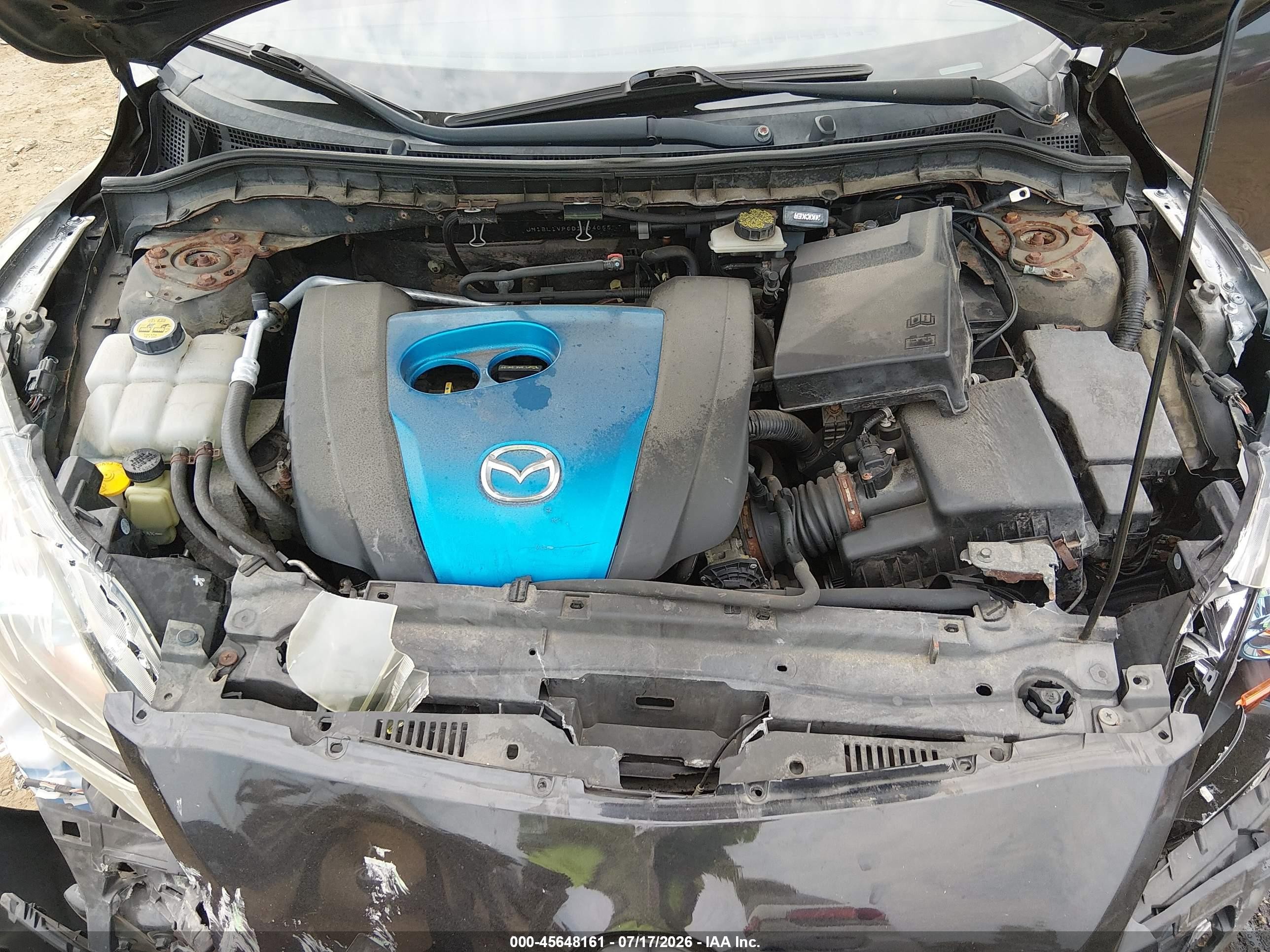 2013 Mazda Mazda3 I Touring Black vin: JM1BL1VP6D1804055