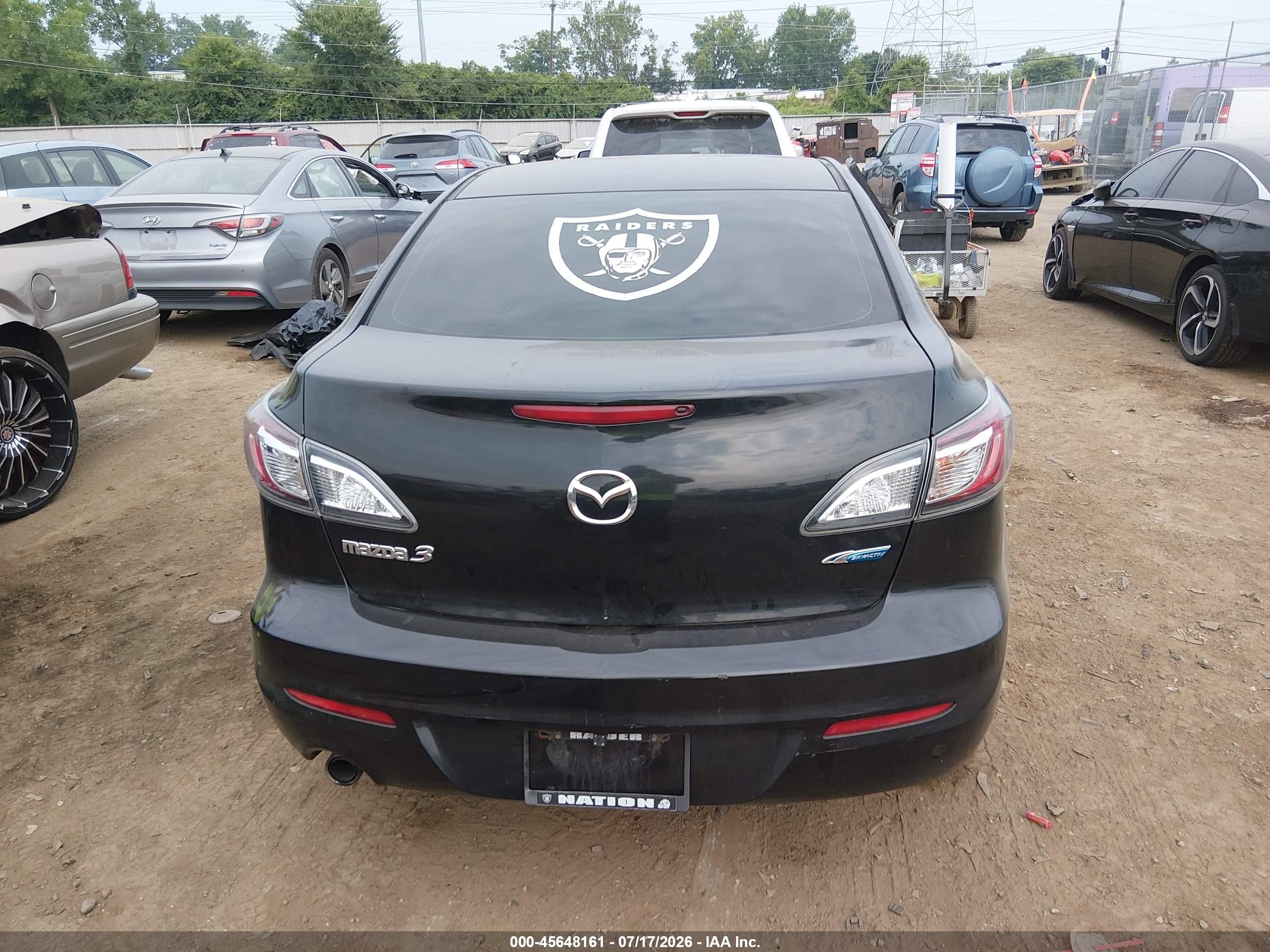 2013 Mazda Mazda3 I Touring Black vin: JM1BL1VP6D1804055
