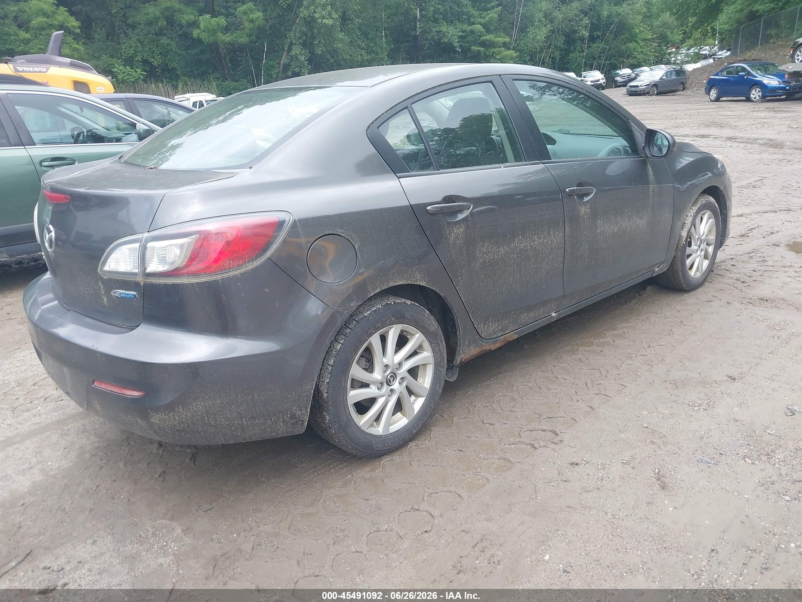 2013 Mazda Mazda3 I Touring Gray vin: JM1BL1VP7D1749518