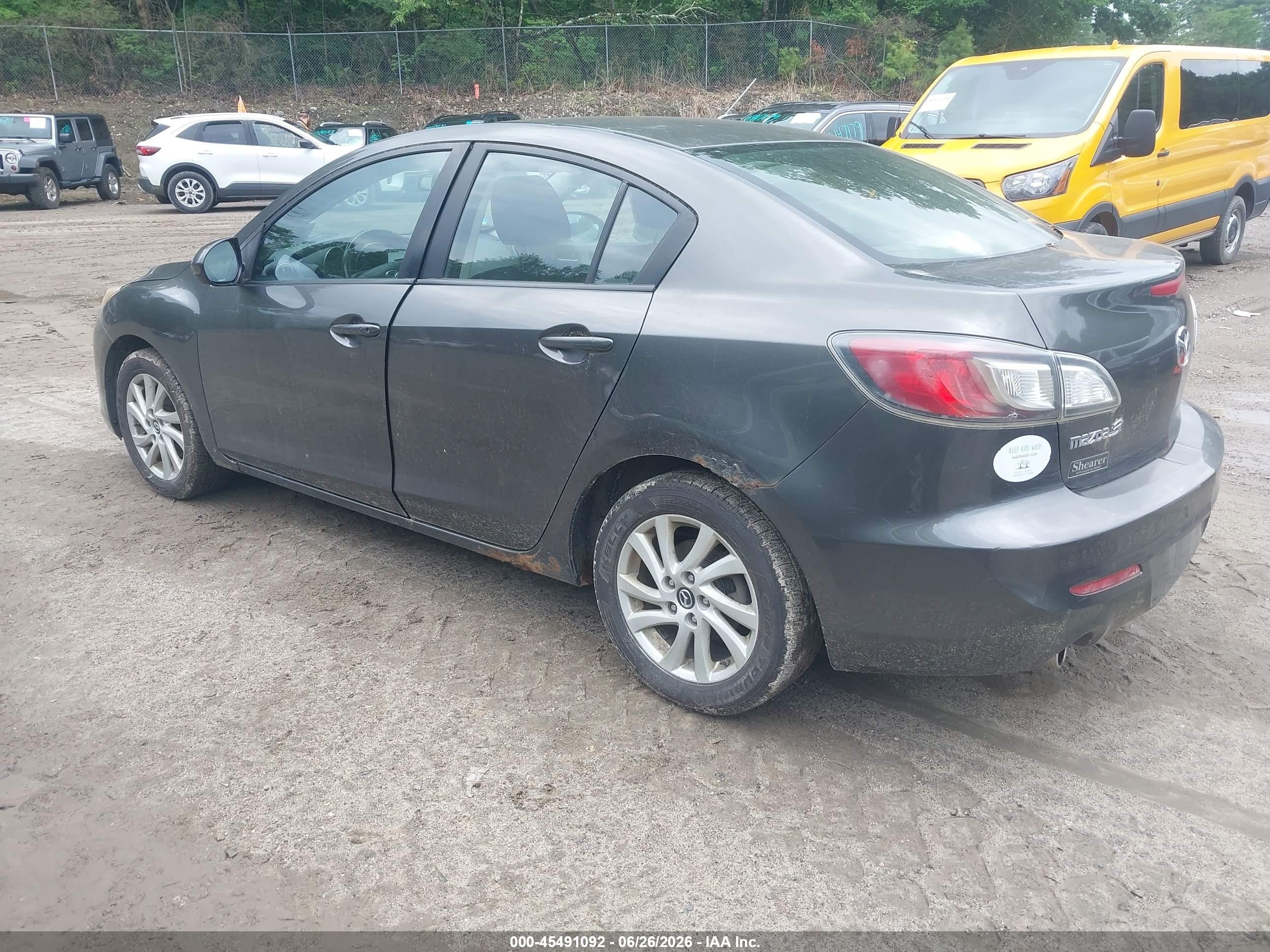 2013 Mazda Mazda3 I Touring Gray vin: JM1BL1VP7D1749518
