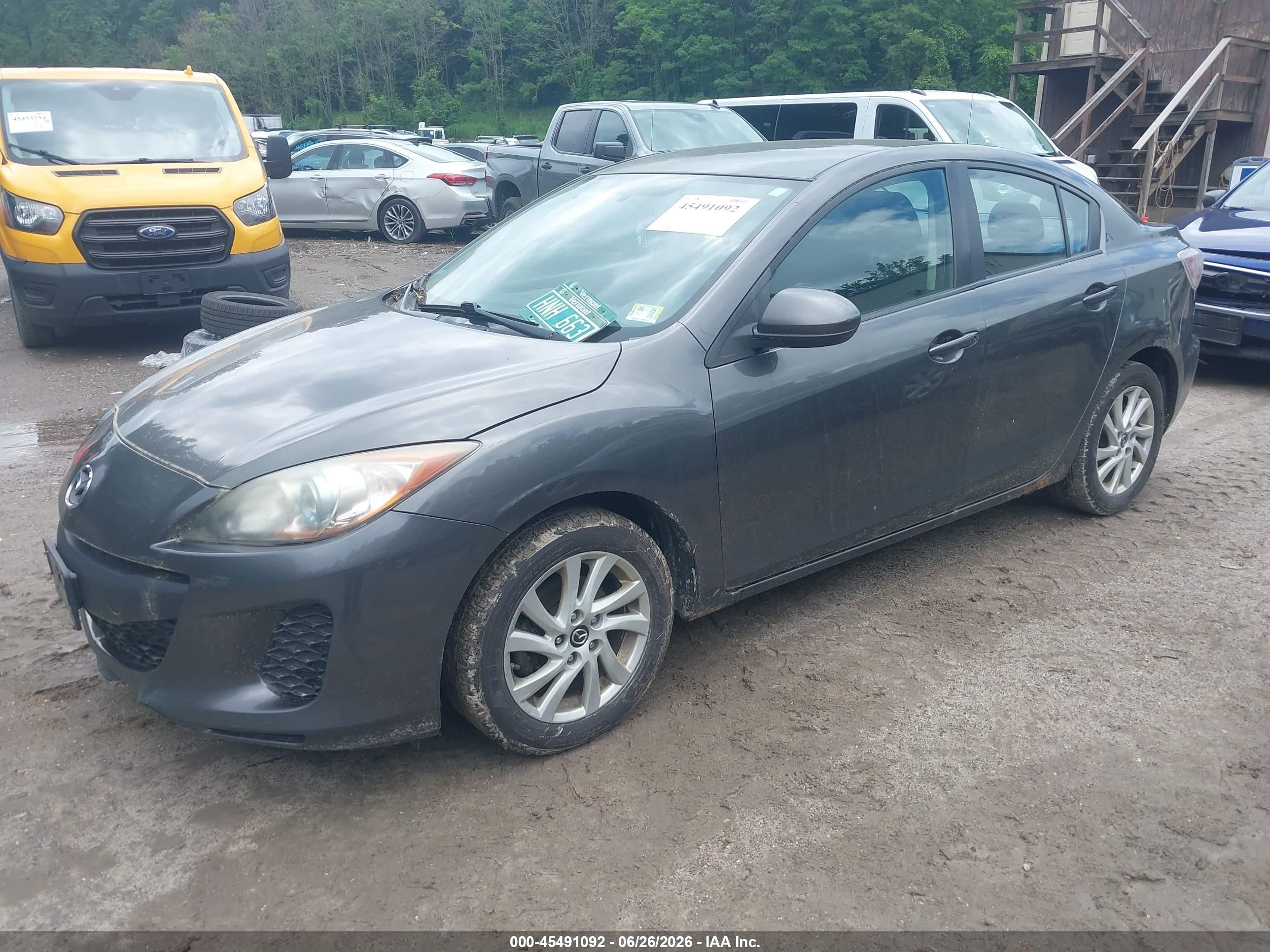 2013 Mazda Mazda3 I Touring Gray vin: JM1BL1VP7D1749518