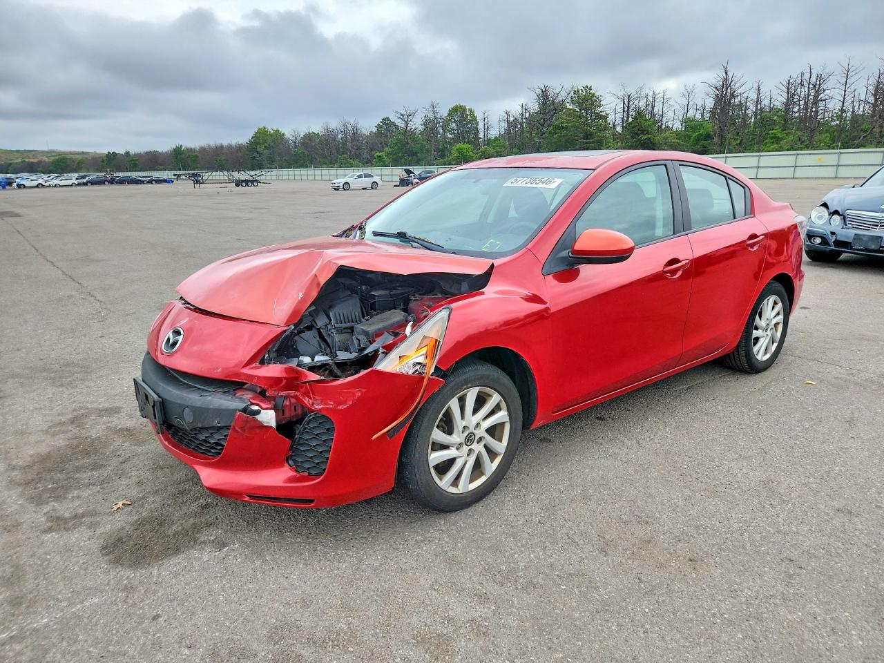 2013 Mazda 3 I Red vin: JM1BL1VP8D1740603