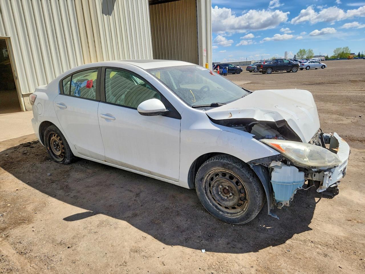 2011 Mazda 3 S White vin: JM1BL1W50B1439107
