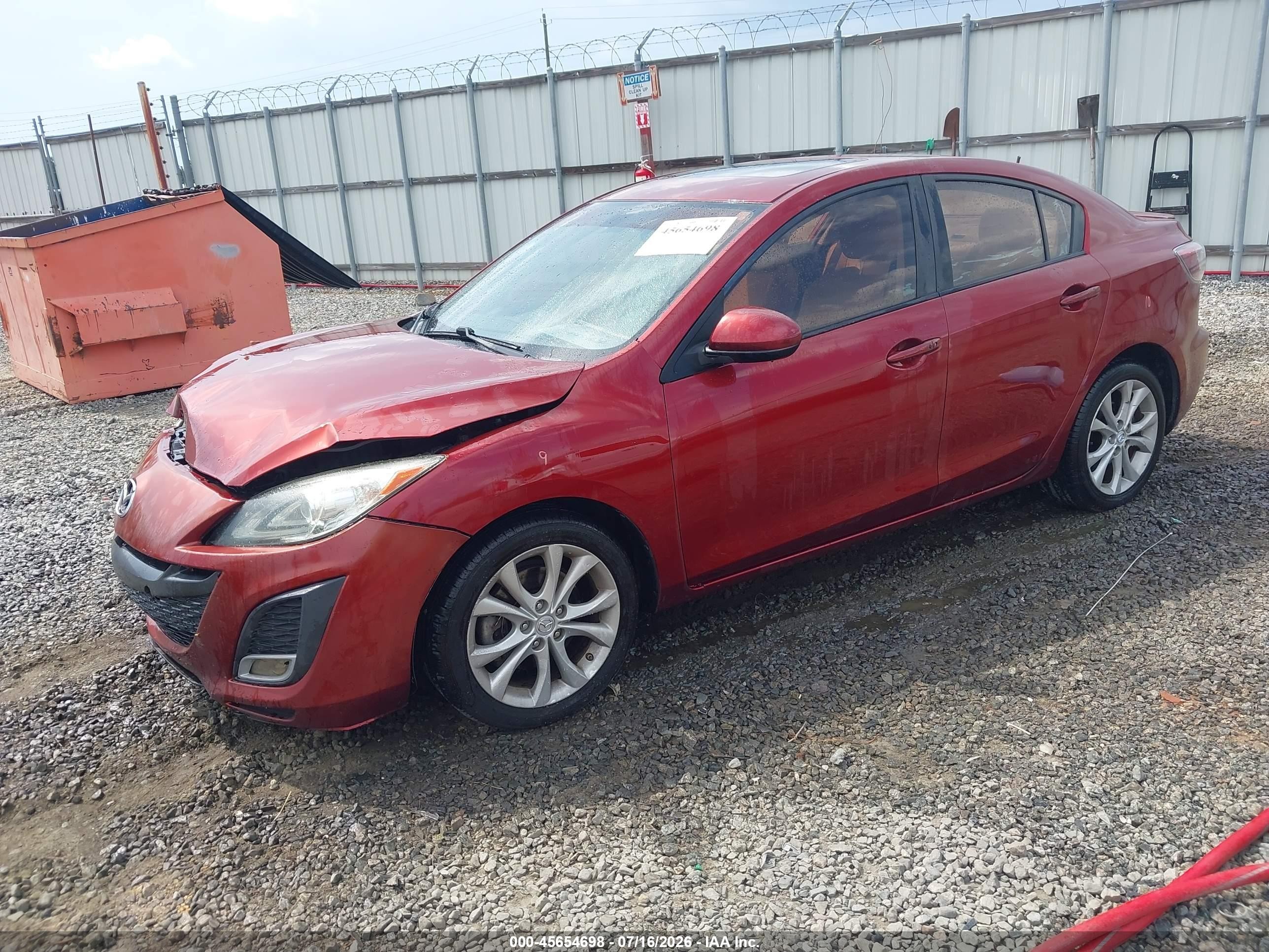 2011 Mazda Mazda3 S Grand Touring Темно-бордовый vin: JM1BL1W51B1377829