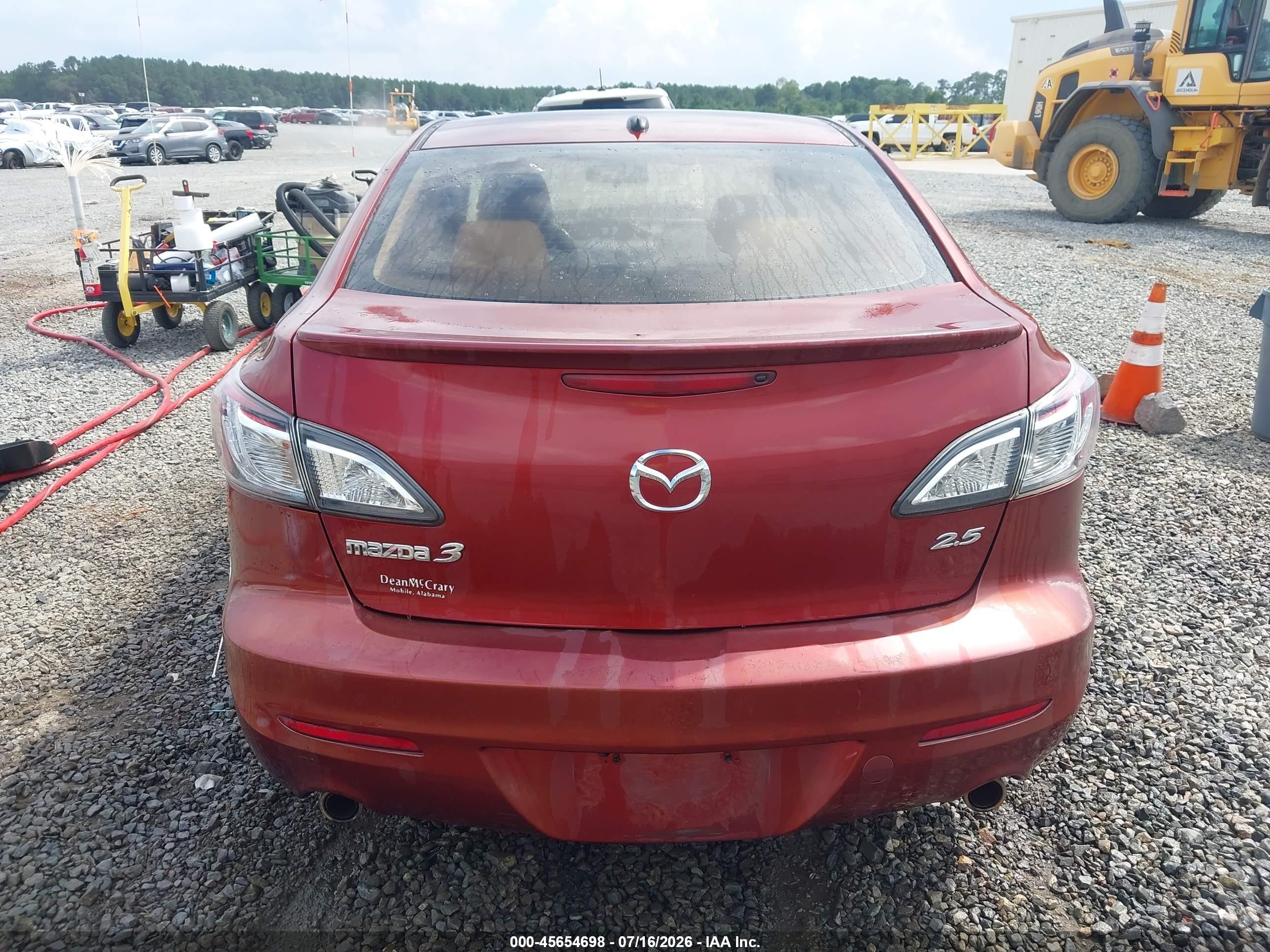 2011 Mazda Mazda3 S Grand Touring Темно-бордовый vin: JM1BL1W51B1377829