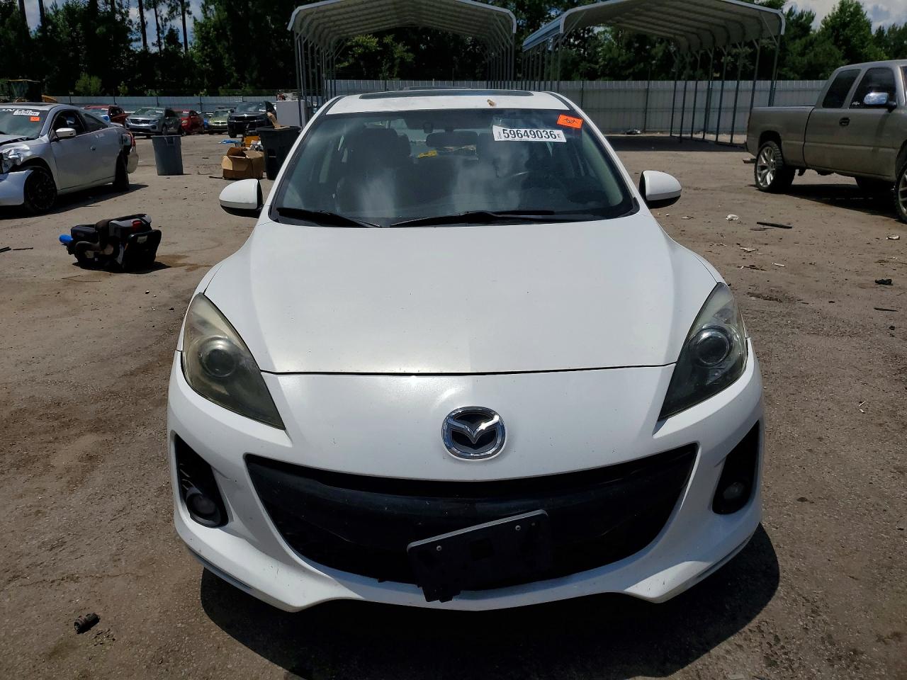 2012 Mazda 3 S White vin: JM1BL1W51C1503690