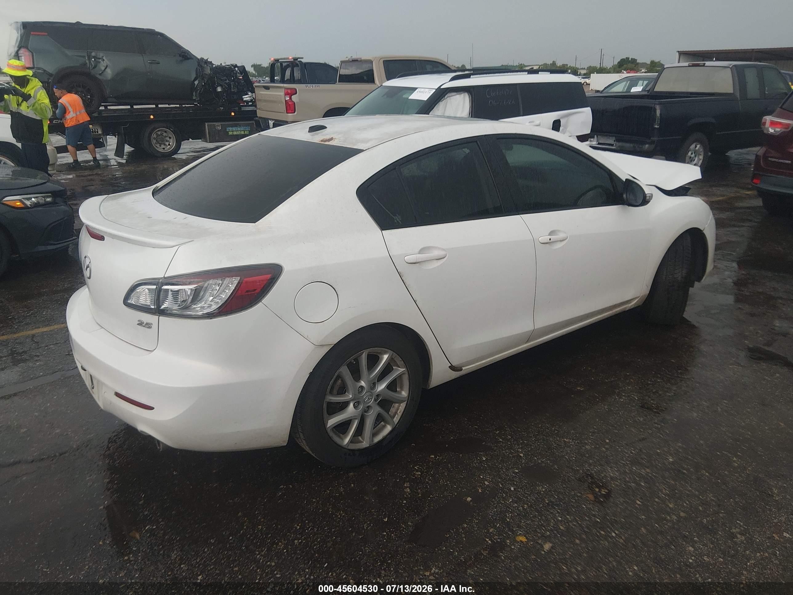 2012 Mazda Mazda3 S Grand Touring White vin: JM1BL1W52C1525455