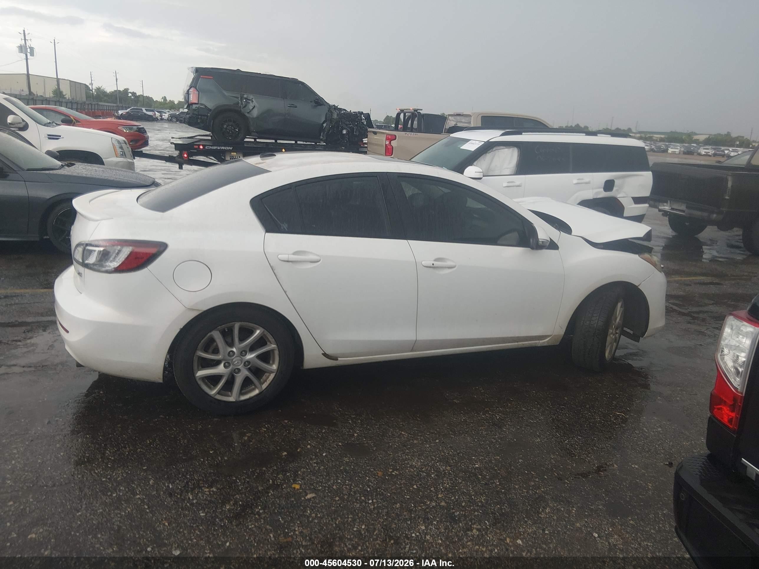2012 Mazda Mazda3 S Grand Touring White vin: JM1BL1W52C1525455