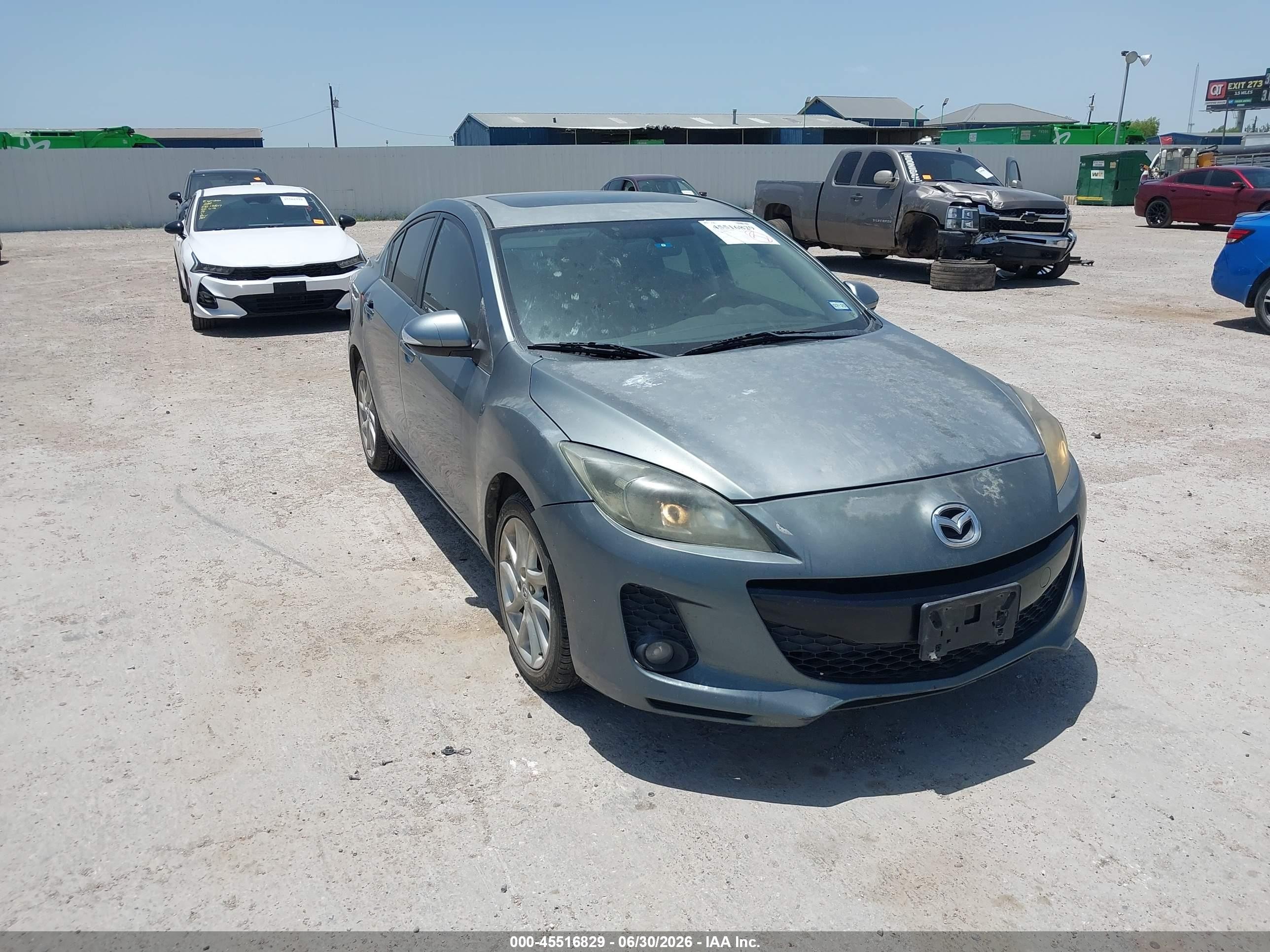 2012 Mazda Mazda3 S Grand Touring Blue vin: JM1BL1W52C1593089
