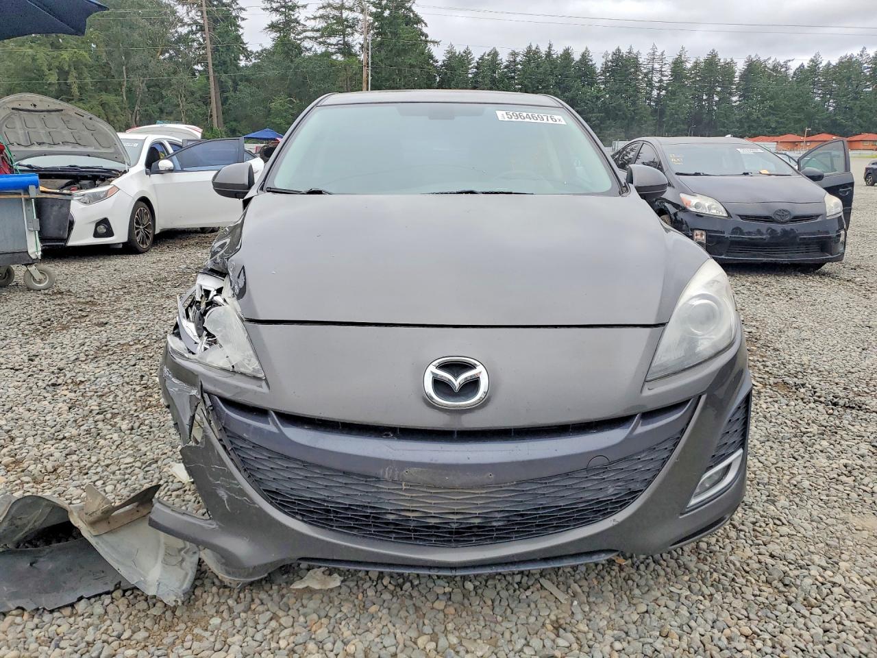 2011 Mazda 3 S Серый vin: JM1BL1W53B1478953