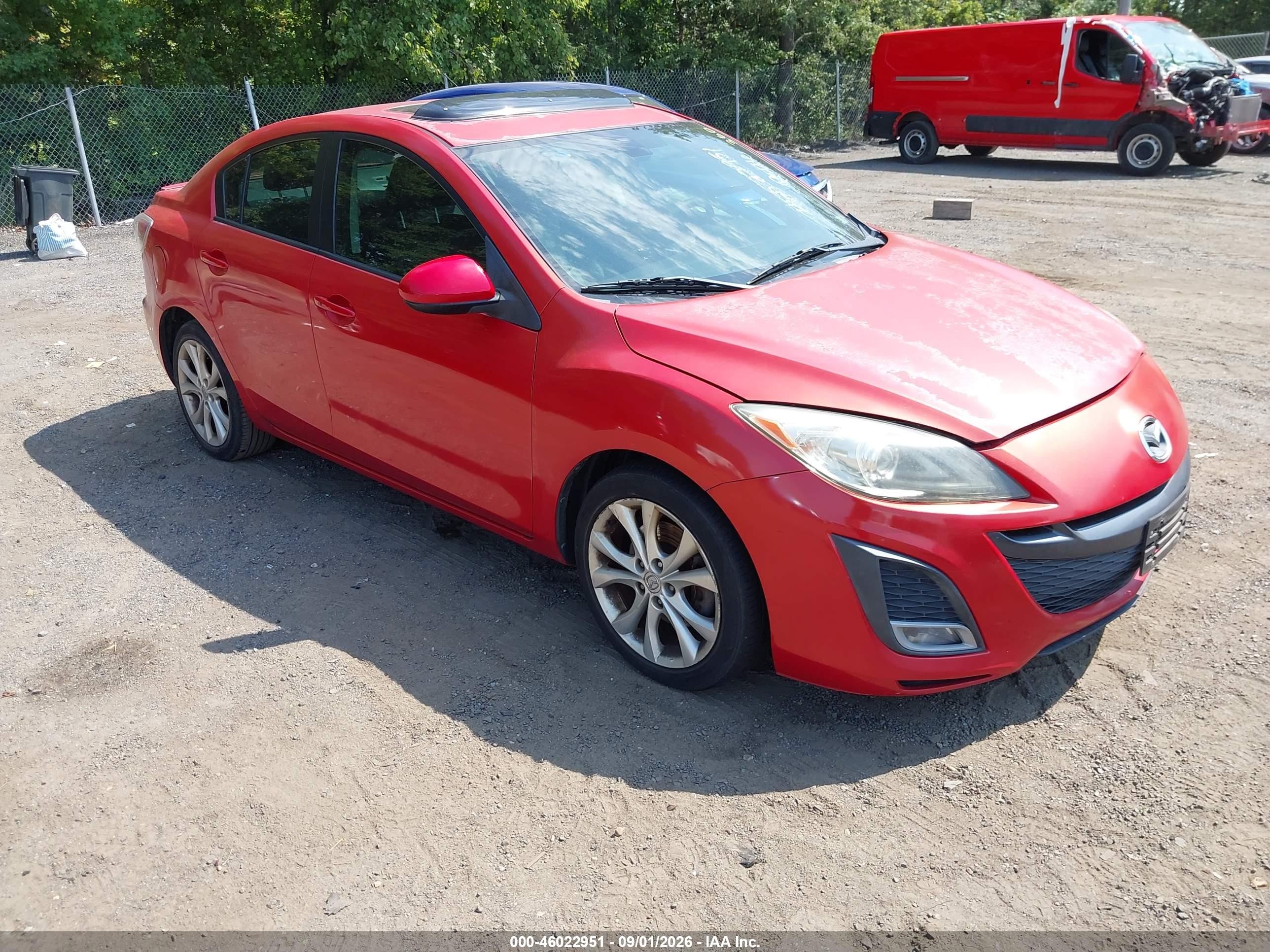 2011 Mazda Mazda3 S Grand Touring Красный vin: JM1BL1W5XB1380700