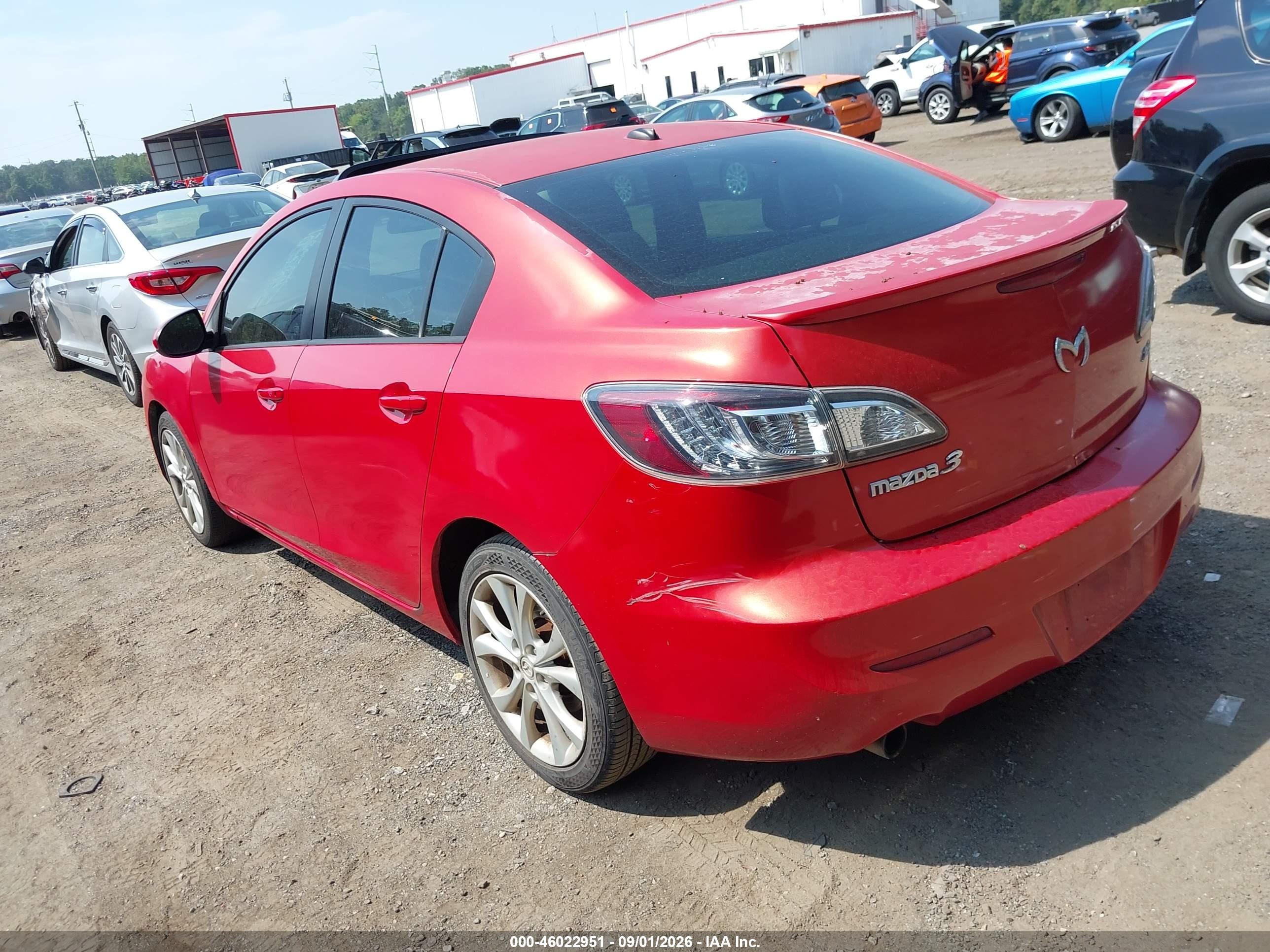 2011 Mazda Mazda3 S Grand Touring Красный vin: JM1BL1W5XB1380700