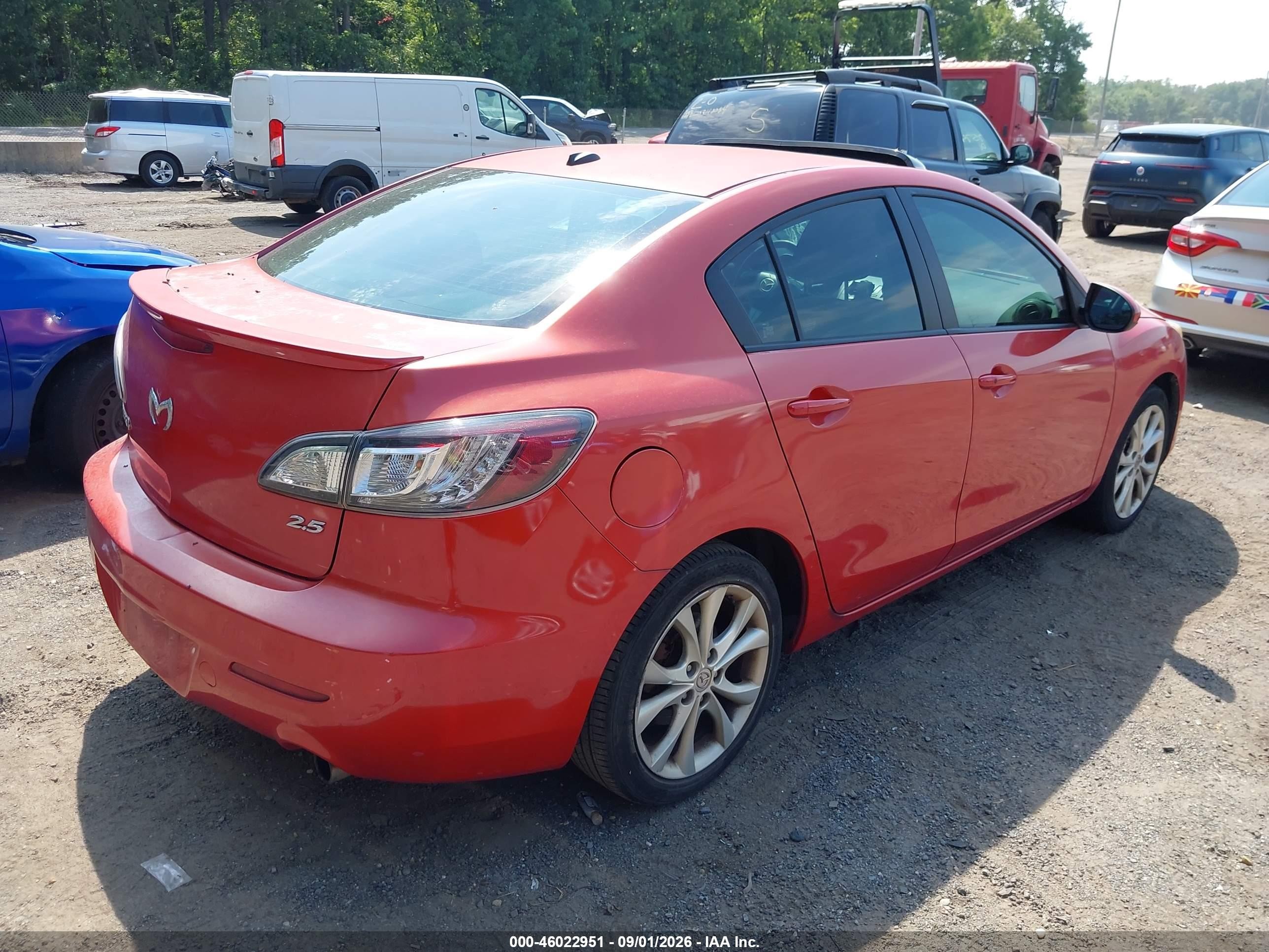 2011 Mazda Mazda3 S Grand Touring Красный vin: JM1BL1W5XB1380700