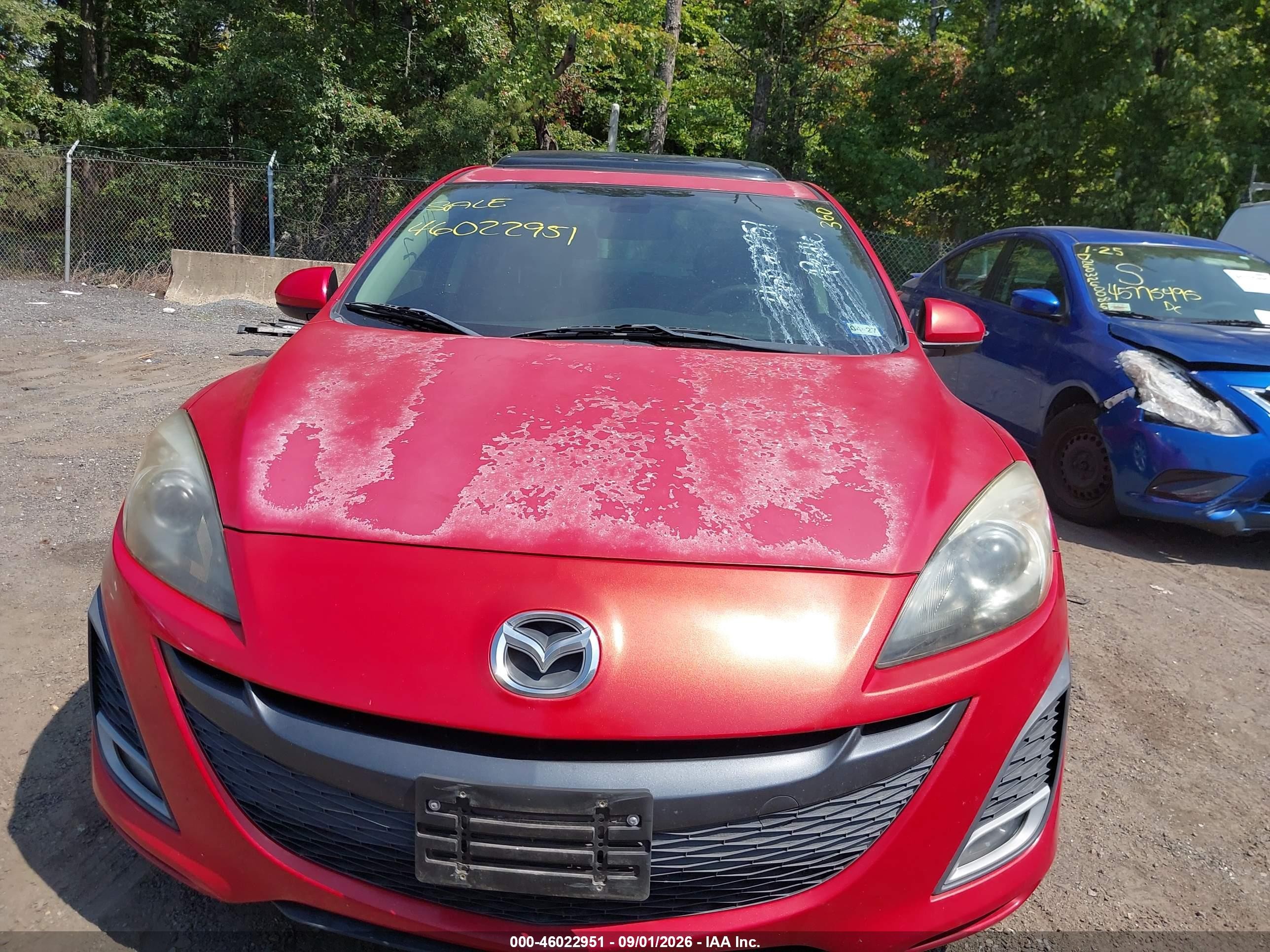 2011 Mazda Mazda3 S Grand Touring Красный vin: JM1BL1W5XB1380700