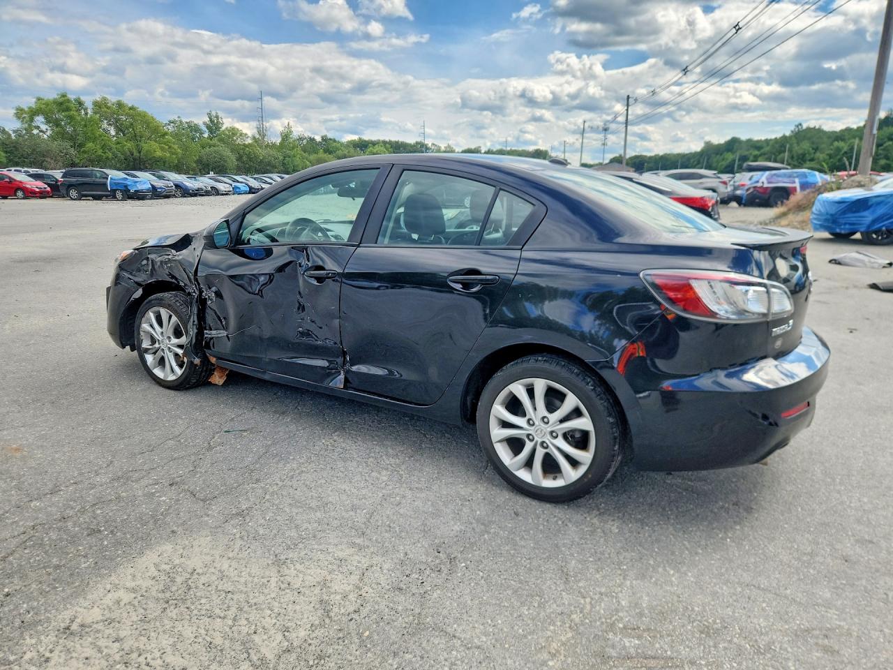 2011 Mazda 3 S Черный vin: JM1BL1W61B1377404