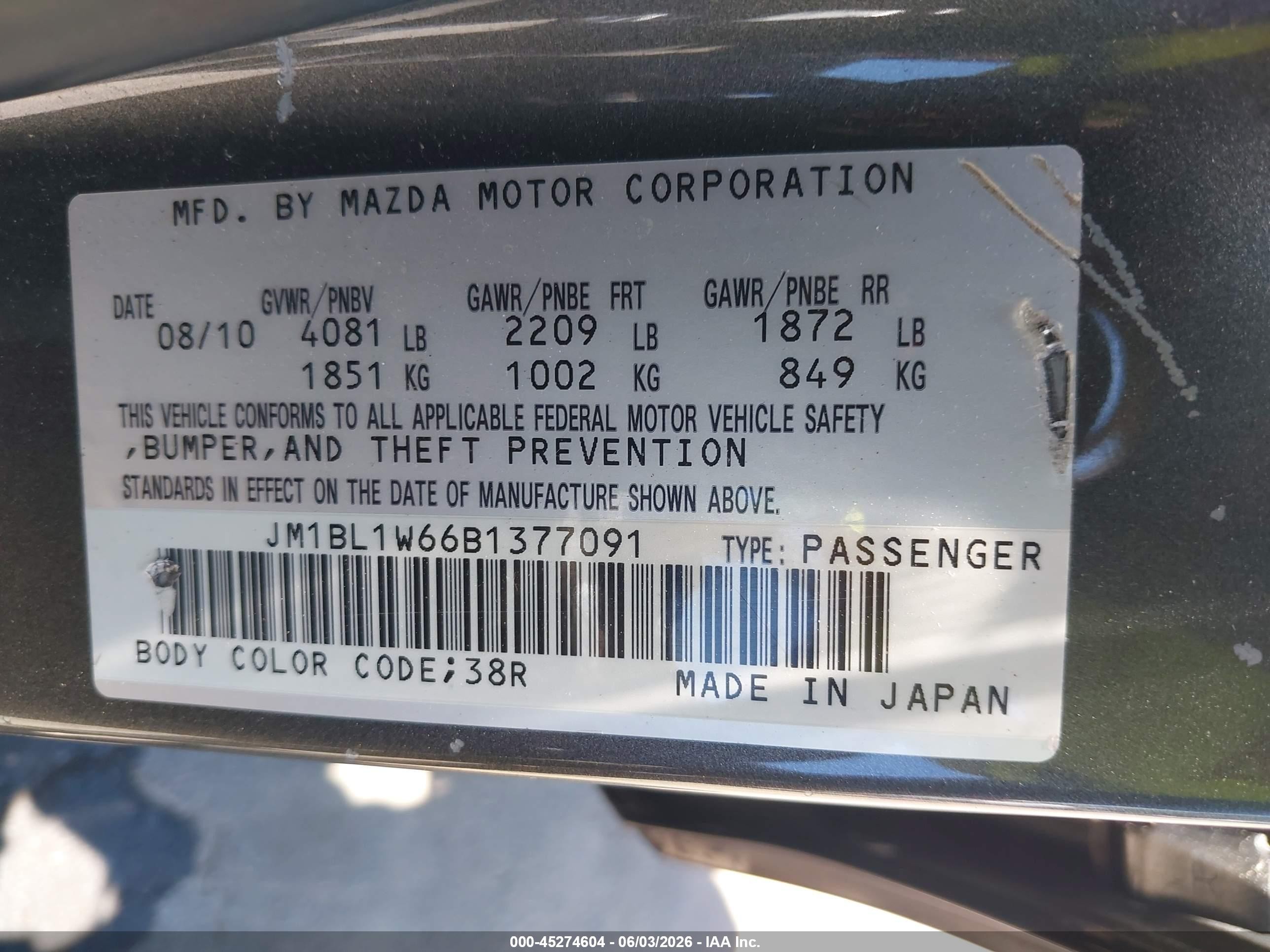 2011 Mazda Mazda3 S Grand Touring Gray vin: JM1BL1W66B1377091