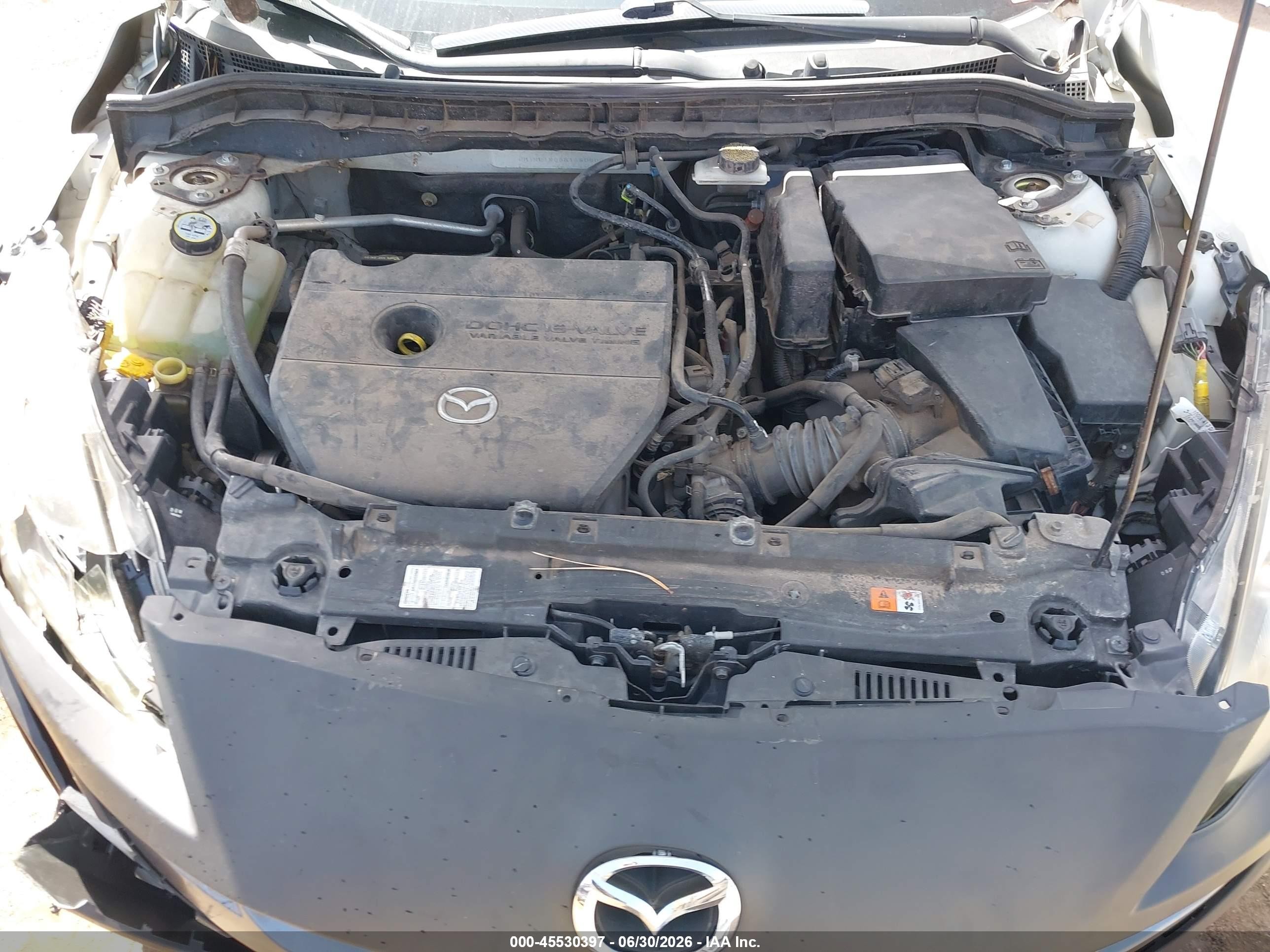 2011 Mazda Mazda3 S Grand Touring White vin: JM1BL1W66B1380900