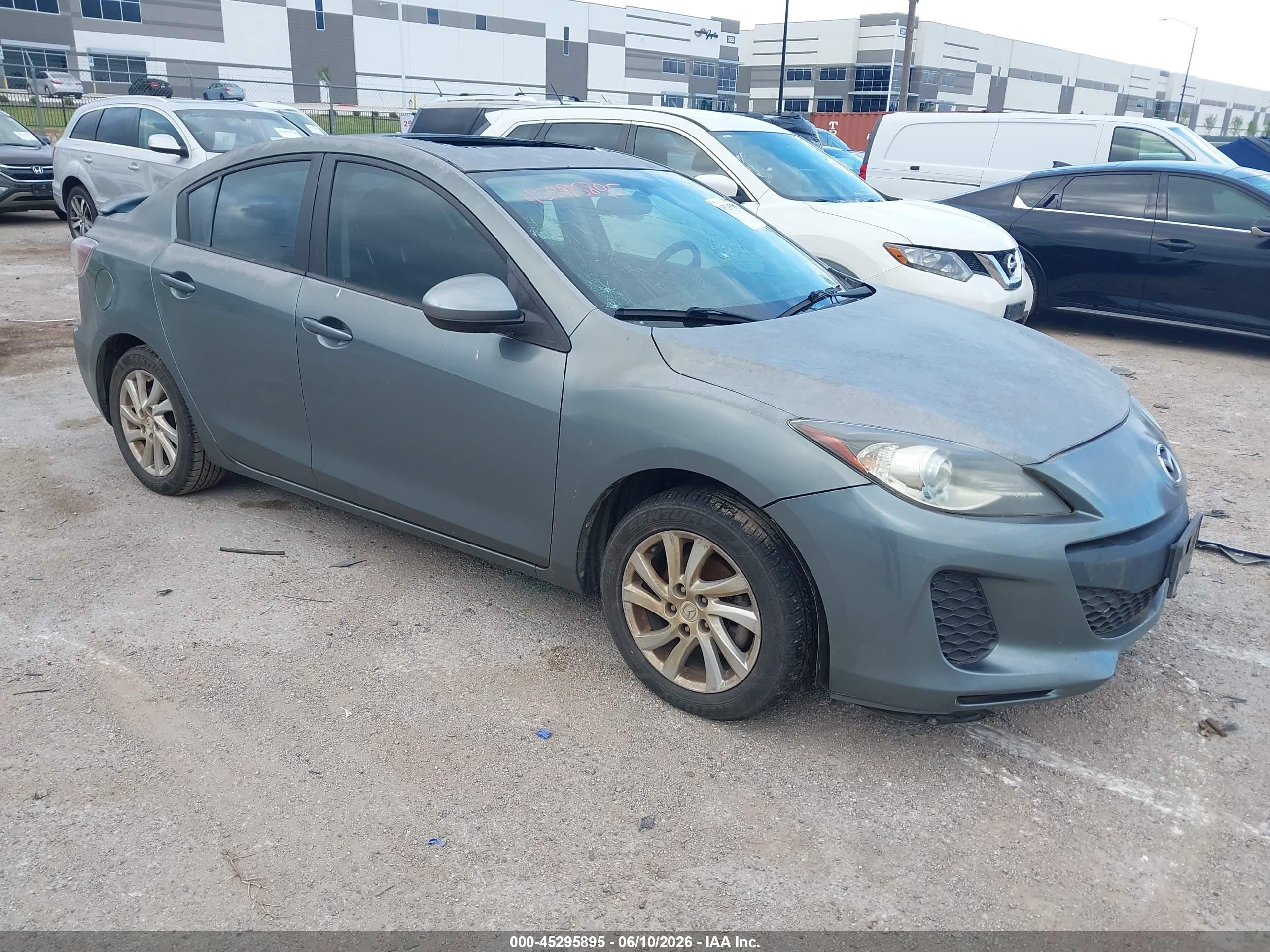 2012 Mazda Mazda3 I Grand Touring Gray vin: JM1BL1W71C1627475