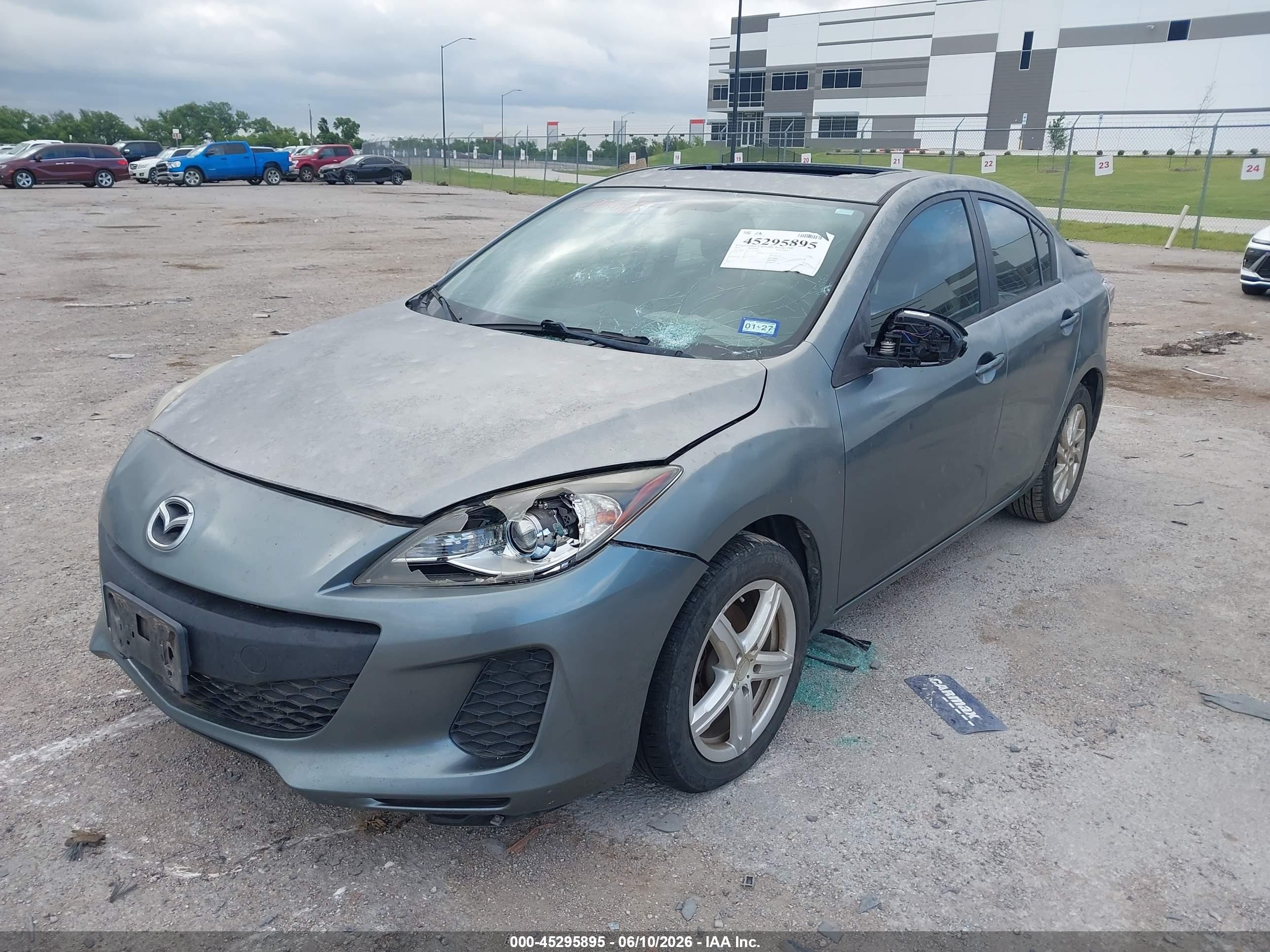 2012 Mazda Mazda3 I Grand Touring Gray vin: JM1BL1W71C1627475