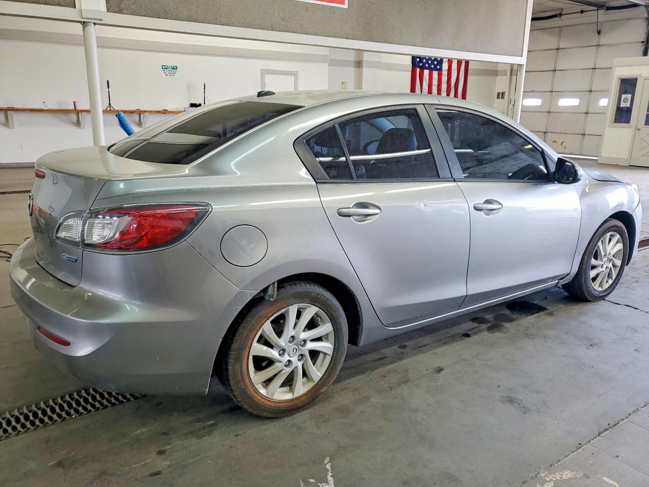 2012 Mazda 3 I Gray vin: JM1BL1W72C1629283