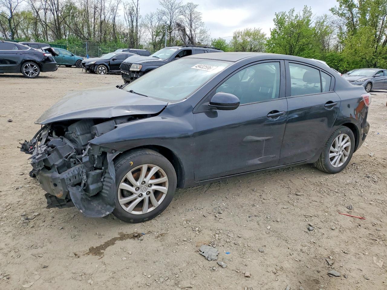 2012 Mazda 3 I Black vin: JM1BL1W72C1642034