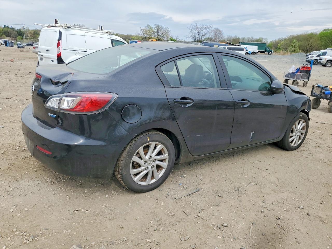 2012 Mazda 3 I Black vin: JM1BL1W72C1642034