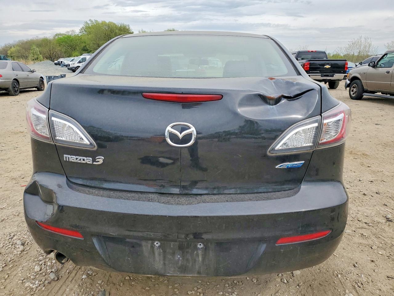 2012 Mazda 3 I Black vin: JM1BL1W72C1642034