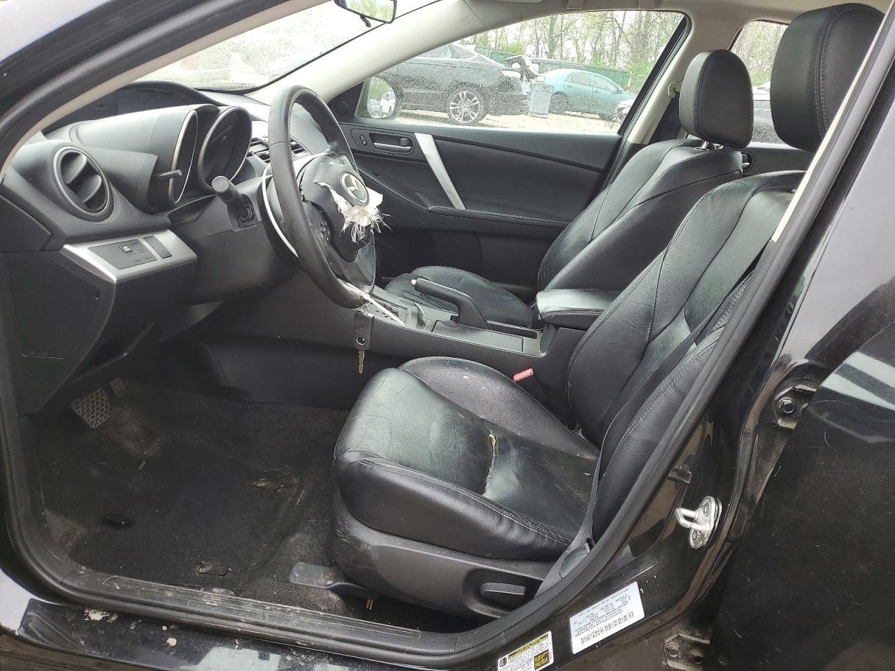 2012 Mazda 3 I Black vin: JM1BL1W72C1642034