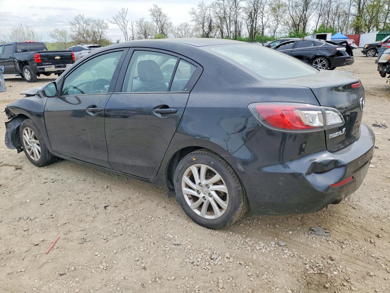 2012 Mazda 3 I Black vin: JM1BL1W72C1642034