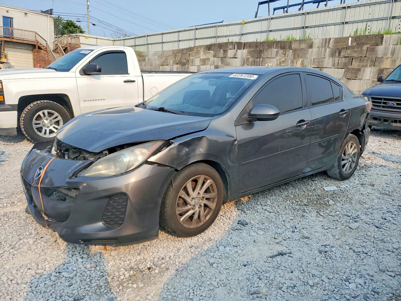 2012 Mazda 3 I Gray vin: JM1BL1W72C1697406