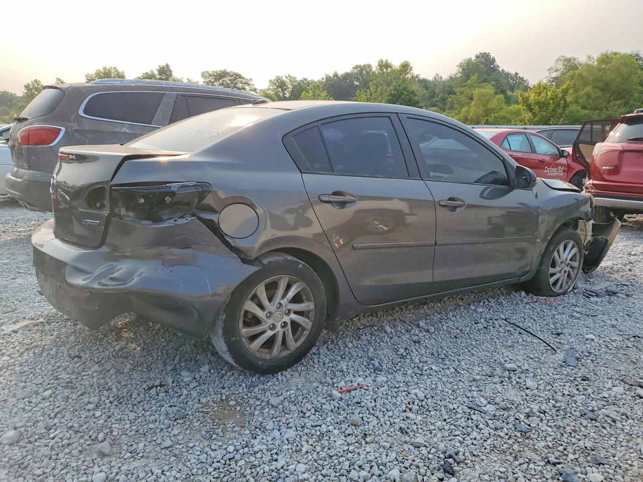 2012 Mazda 3 I Gray vin: JM1BL1W72C1697406