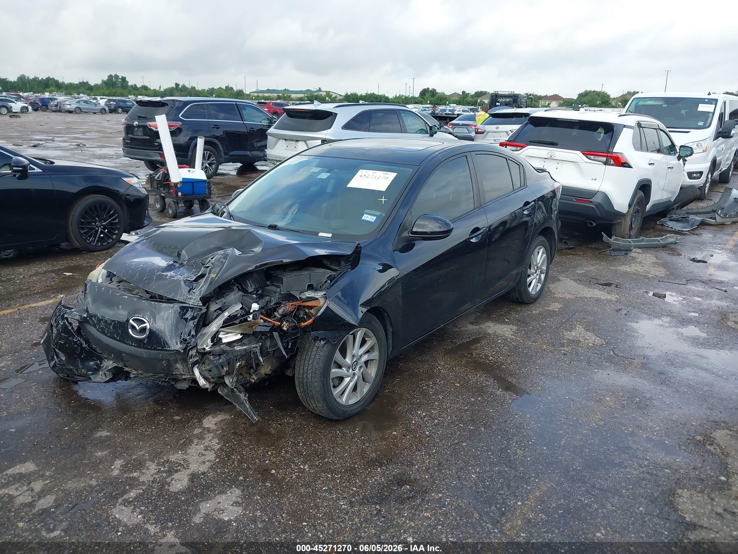 2013 Mazda Mazda3 I Grand Touring Black vin: JM1BL1W73D1751927
