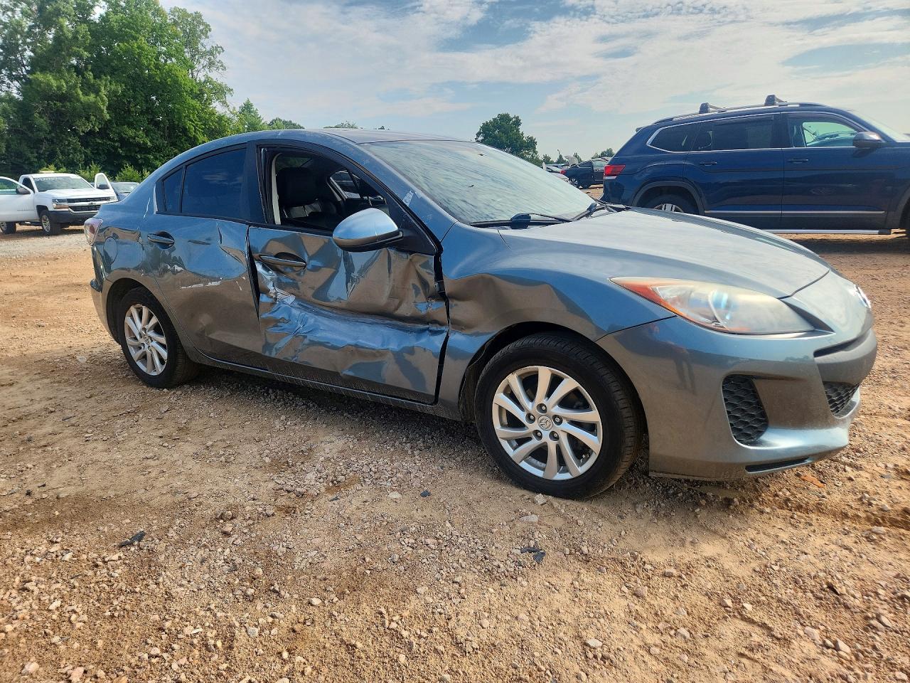 2012 Mazda 3 I Blue vin: JM1BL1W74C1667842