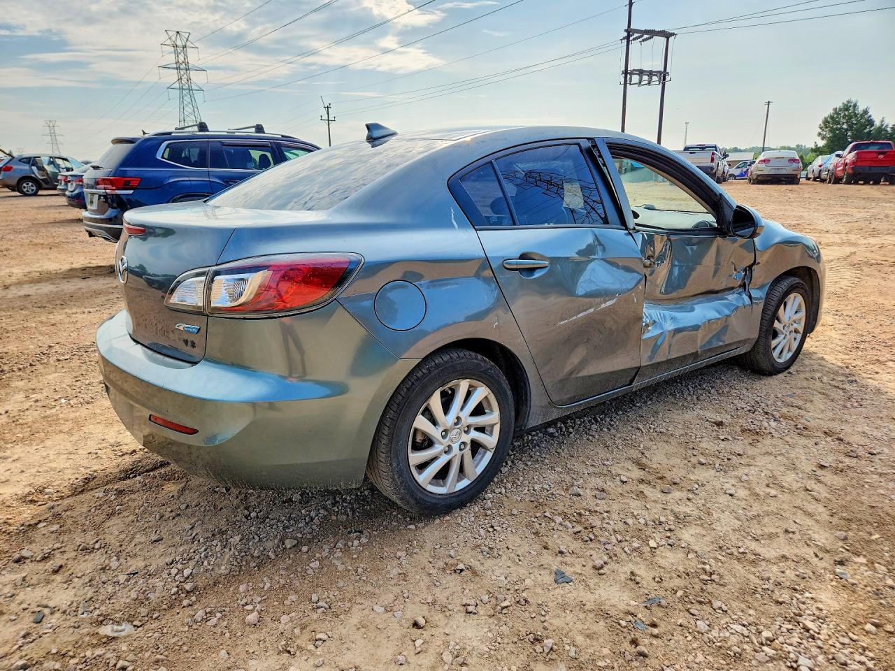 2012 Mazda 3 I Blue vin: JM1BL1W74C1667842