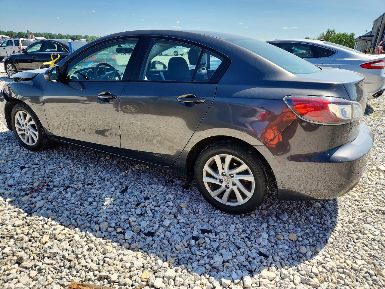 2012 Mazda 3 I Gray vin: JM1BL1W74C1696466