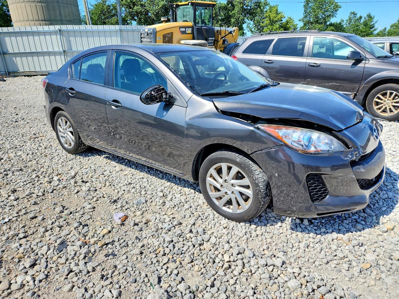 2012 Mazda 3 I Gray vin: JM1BL1W74C1696466