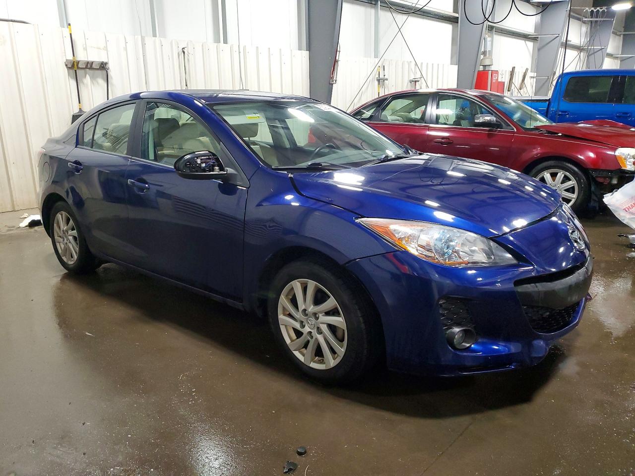 2012 Mazda 3 I Blue vin: JM1BL1W76C1606573