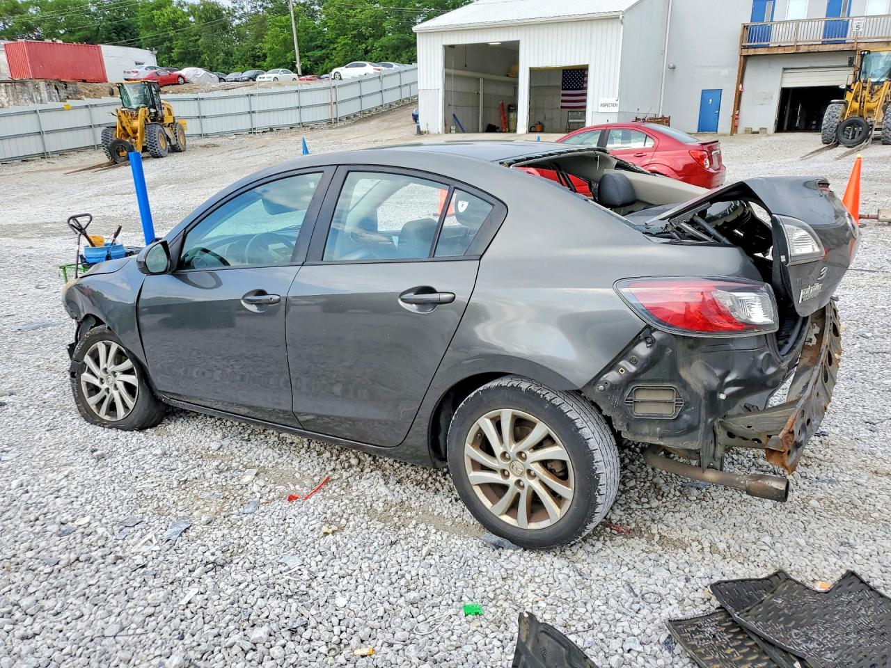 2012 Mazda 3 I Gray vin: JM1BL1W76C1654901