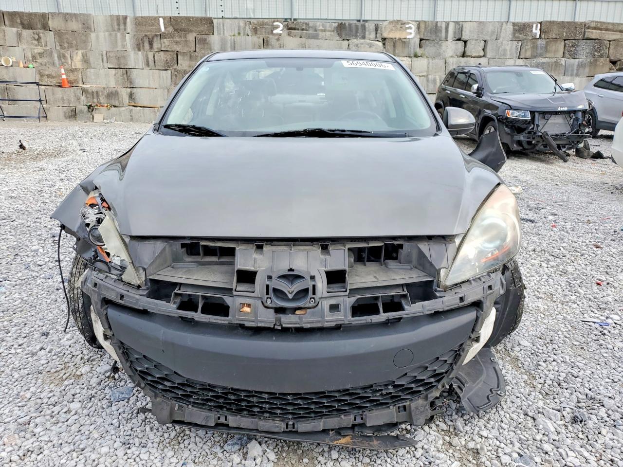 2012 Mazda 3 I Gray vin: JM1BL1W76C1654901