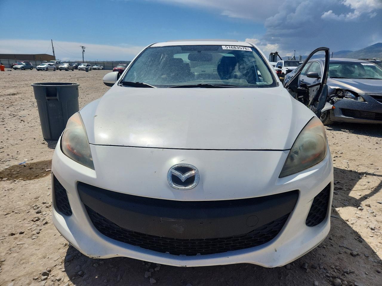 2013 Mazda 3 I White vin: JM1BL1W76D1791306
