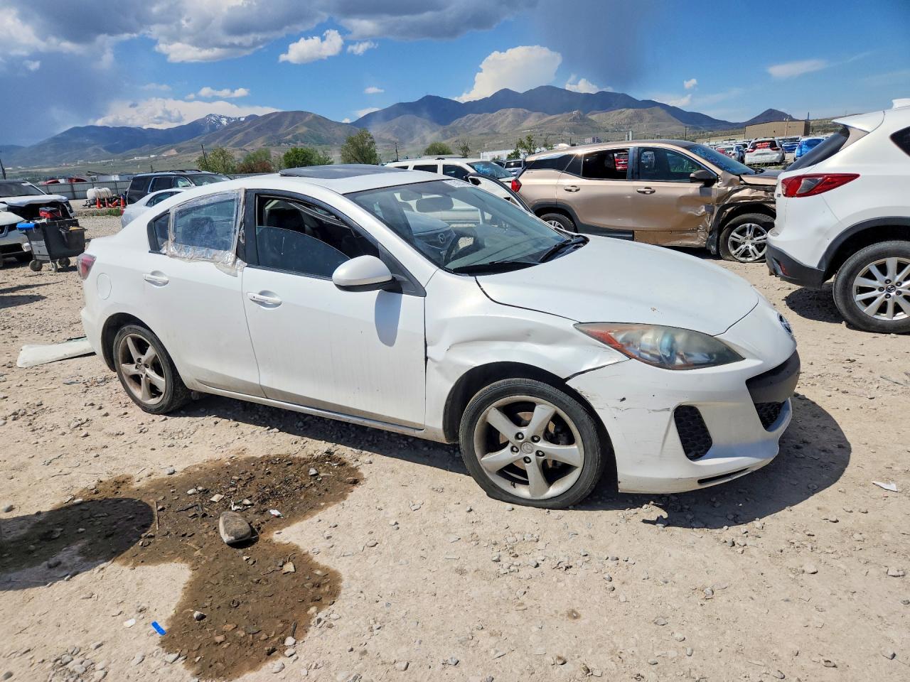 2013 Mazda 3 I White vin: JM1BL1W76D1791306