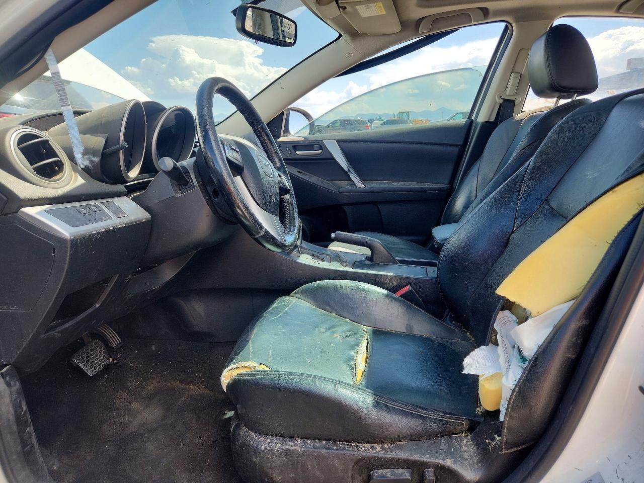 2013 Mazda 3 I White vin: JM1BL1W76D1791306